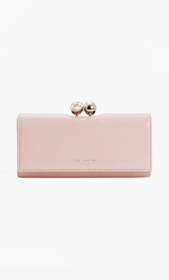 Crinkle Patent Bobble Matinee Wallet