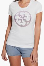 Rhinestones Front Logo T Shirt