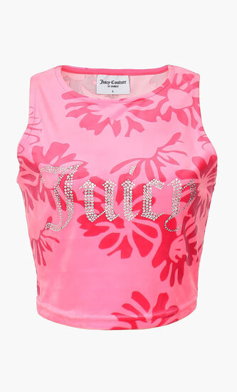 Fluro Daisy Velour Top