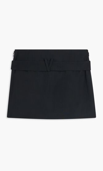 SKIRT ECOFRIENDLY TAILORING WOOL FABRIC