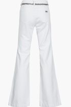 Denim Belted Flared Jeans