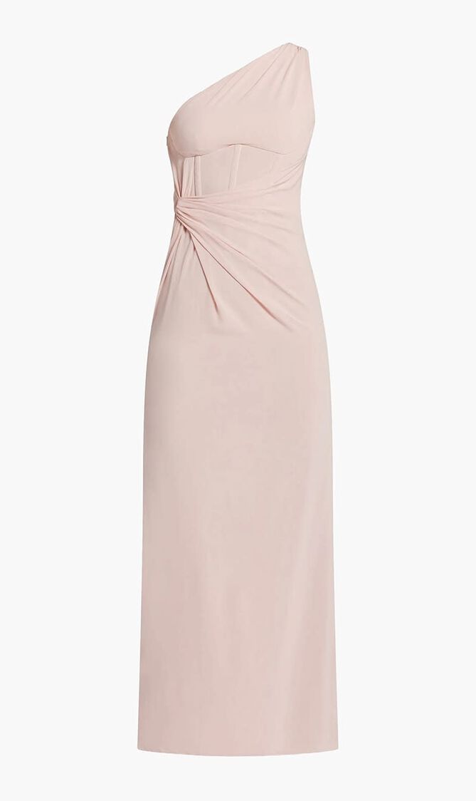 Gathered Corset Maxi Dress