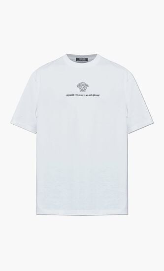T-SHIRT COMPACT COTTON JERSEY FABRIC + MEDUSA BRANDING EMBROIDERY