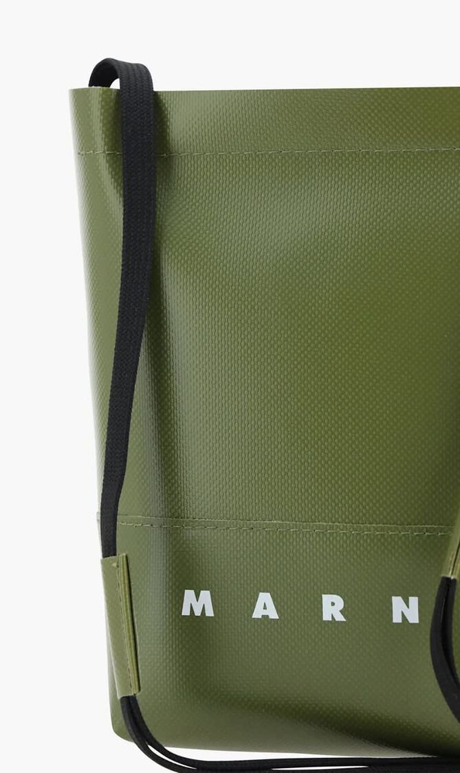 Coated Canvas Crossbody Bag