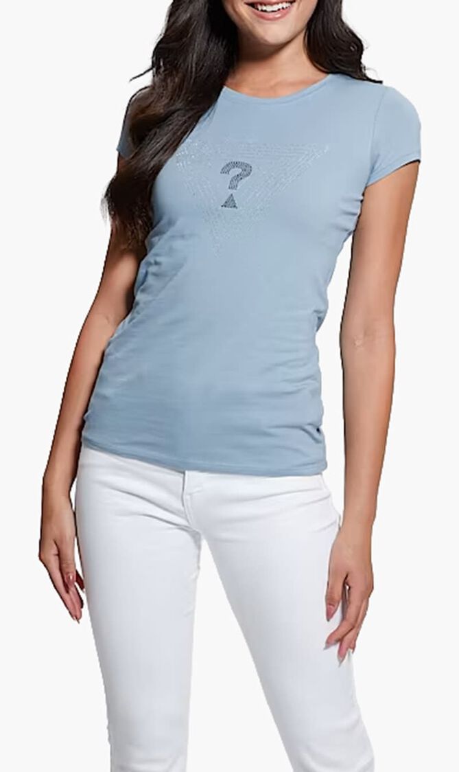 Maze Rhinestone Triangle Logo Tee