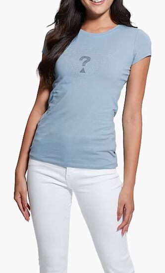 Maze Rhinestone Triangle Logo Tee