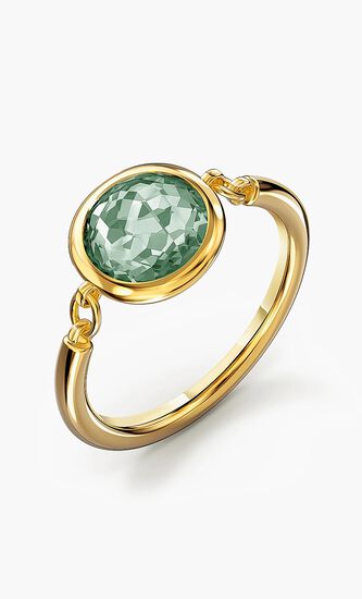 Tahlia Ring, Green, Gold-Tone Plated