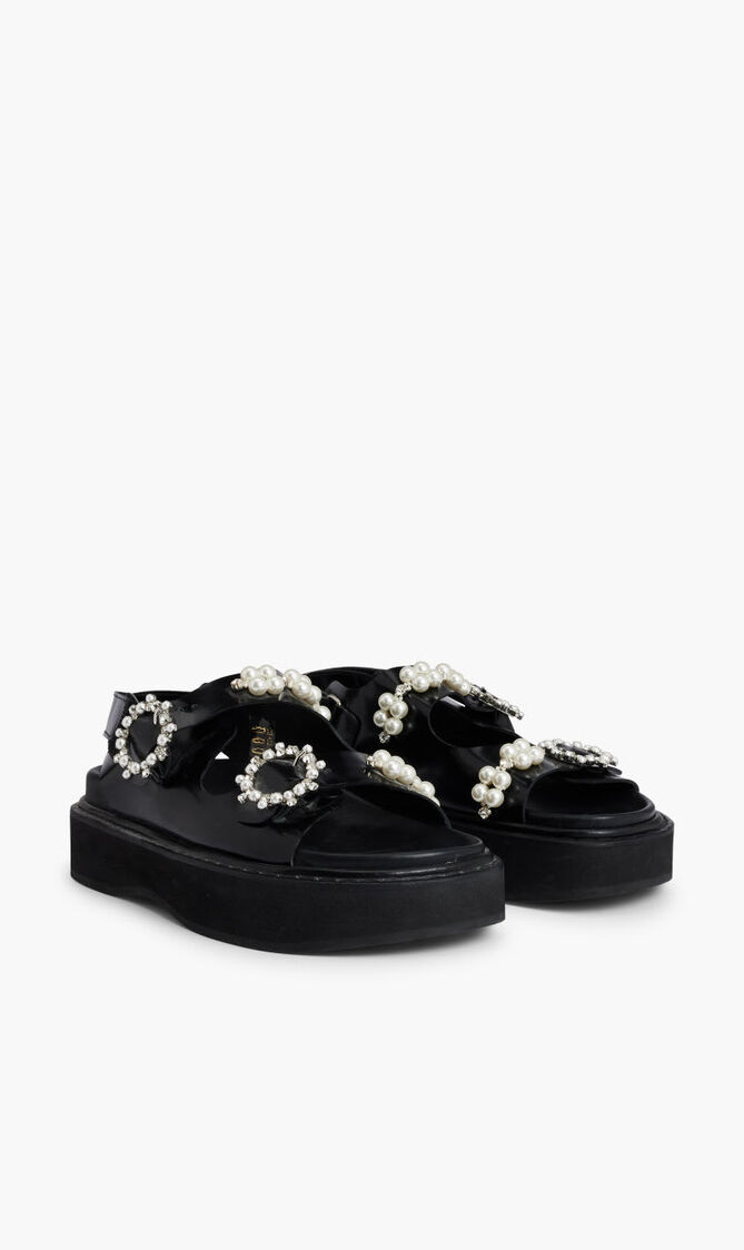 Beaded Platform Sandals