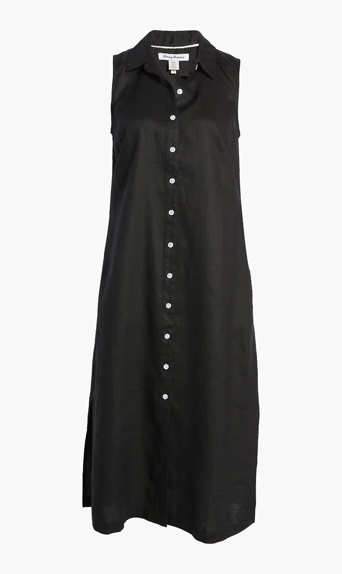 TWO PALMS LINEN SHIRT DRESS