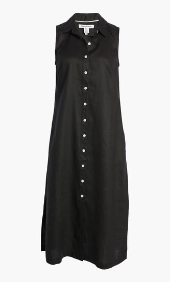 TWO PALMS LINEN SHIRT DRESS
