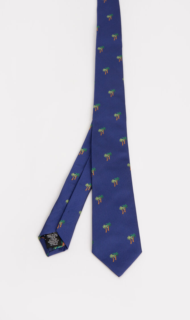 ربطة عنق بطبعة شجرة نخيل