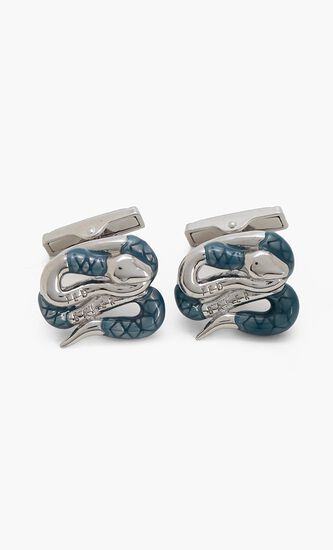 Mester Coiled Snake Cufflinks