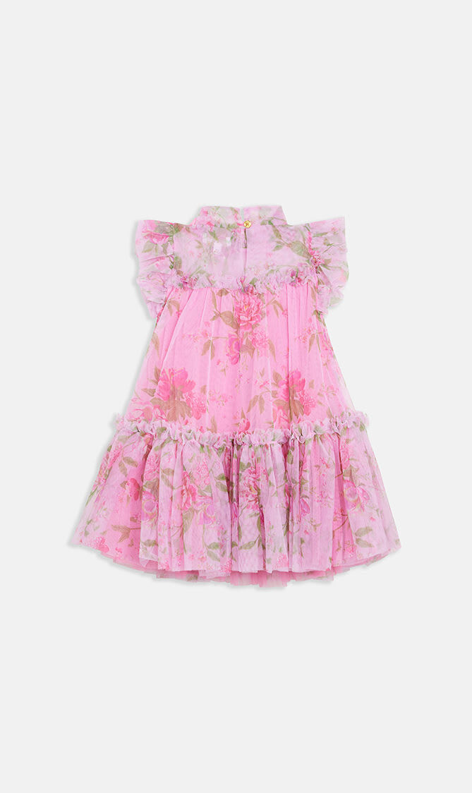 MARIGOLD FLOWER DRESS BEGONIA PINK