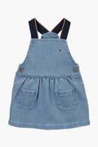 DENIM DUNGAREE DRESS