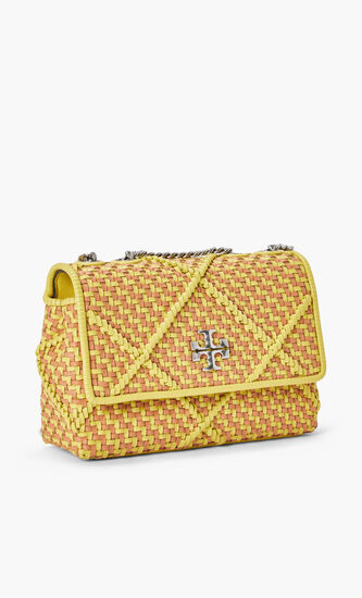 KIRA DIAMOND WOVEN SMALL CONVERTIBLE SHOULDER BAG
