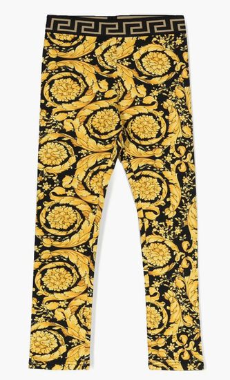 Barocco Kids Print Leggings