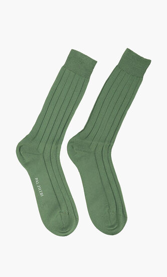 Ribbed Crew Socks