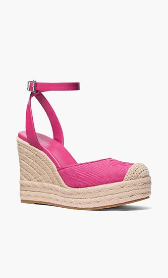 Larissa Cotton Canvas Espadrille Wedge Larissa Cotton Canvas Espadrille Wedge