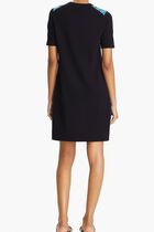 Silk Front Sweater Dress