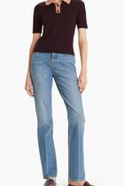 Crochet Collar Knit Polo