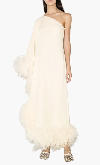 Ubud Feather Trim Gown