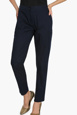 Slim Fit Piping Pique Pants