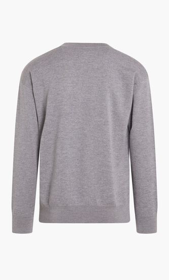 SWEATSHIRT RN LS BAROQUE PLACEMENT LOGO MID-GREY