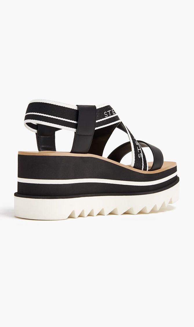 Elyse Striped Platform Sandals