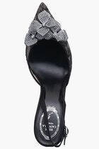 Black Lace-Satin/Crystal Strass