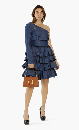 Konstantina Leather Flap Bag