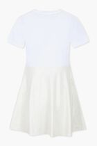 Girls White & Gold Dress