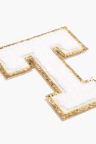 Chenille Sparkle Letter 'T' patch