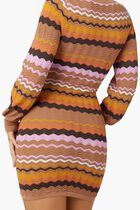 Virginia Chevron Dress Swtr