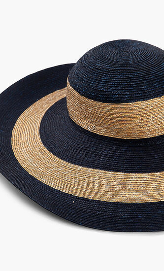 Woven Colorblock Chupalla Hat