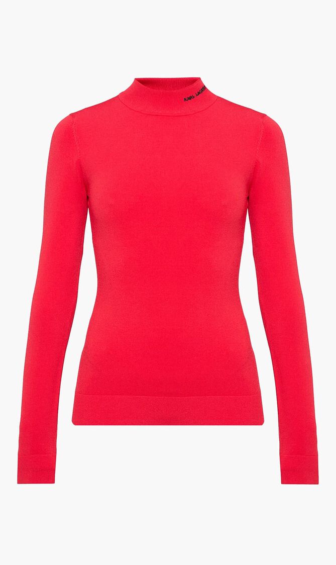 Classic High Neck Folded Sweater