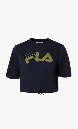 Nicoletta Cropped Logo T-shirt