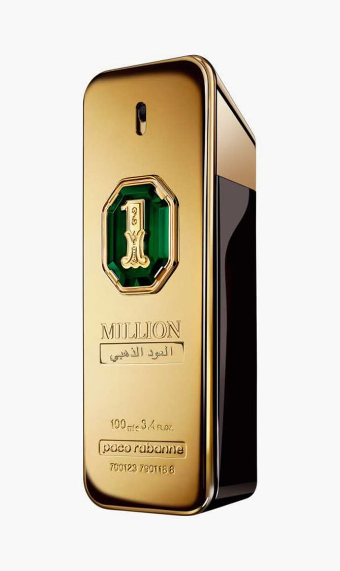 Men 1 Million Golden Oud Parfum Intense Natural Spray, 100 ml