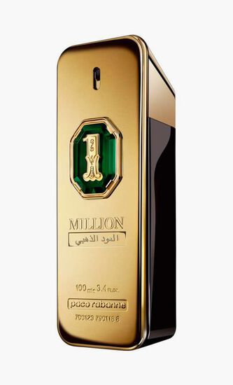 Men 1 Million Golden Oud Parfum Intense Natural Spray, 100 ml