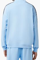 Loose Fit Half Zipper Printed Sweatshirt