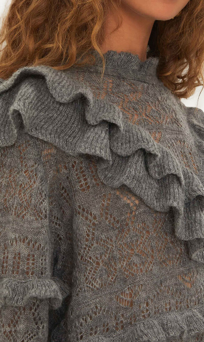 Ruffles Knit Sweater