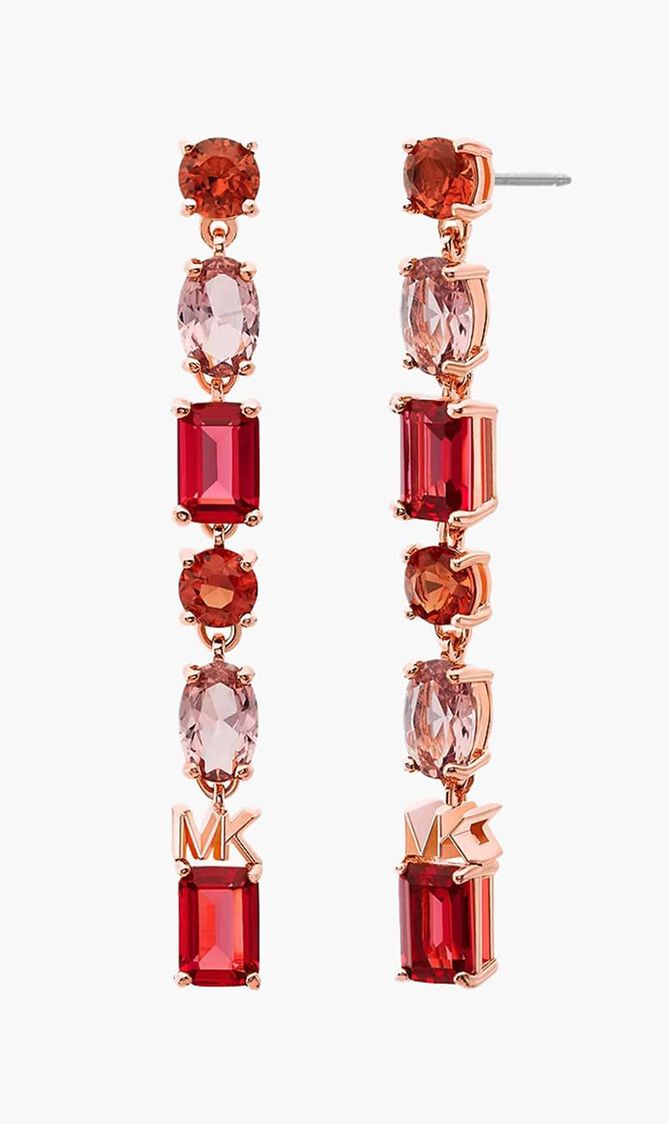 EARRING DROP STERLING SILVER ROSE GOLD