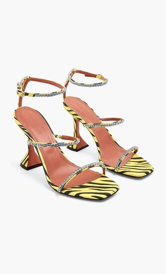 Gilda Sandal Sunset Ombre Metallic Nappa Sunset Ombre + Sunset Ombre Crystals 95Mm Cl Heel