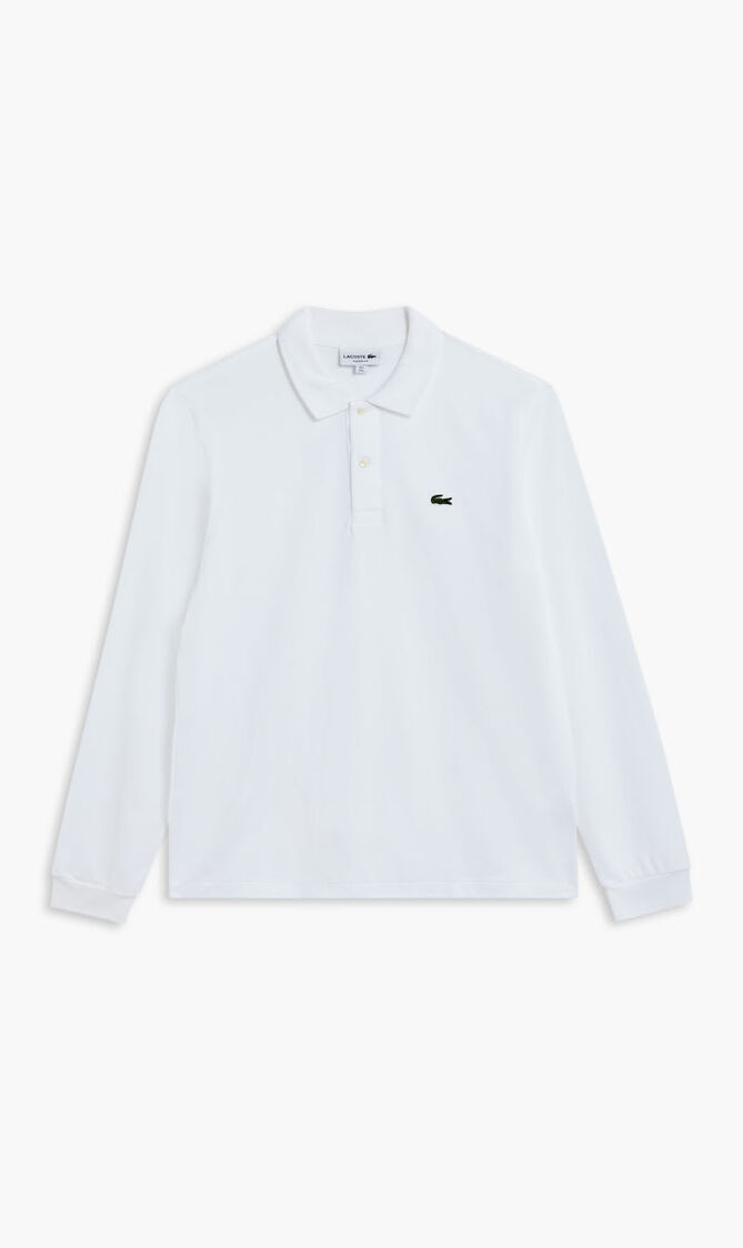 LONG SLEEVED RIBBED COLLAR SHIRT