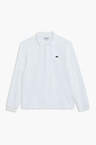 LONG SLEEVED RIBBED COLLAR SHIRT