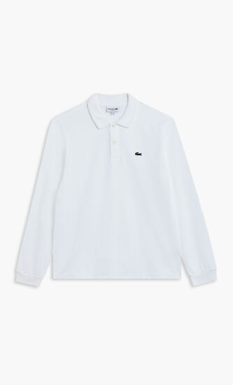 LONG SLEEVED RIBBED COLLAR SHIRT