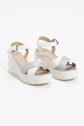 Torrence Leather Wedge Sandals
