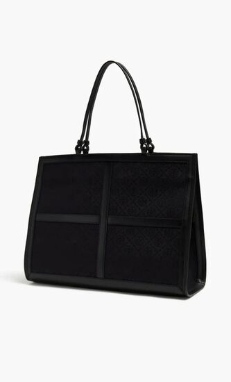 T Monogram Ella Quadrant Tote Bag