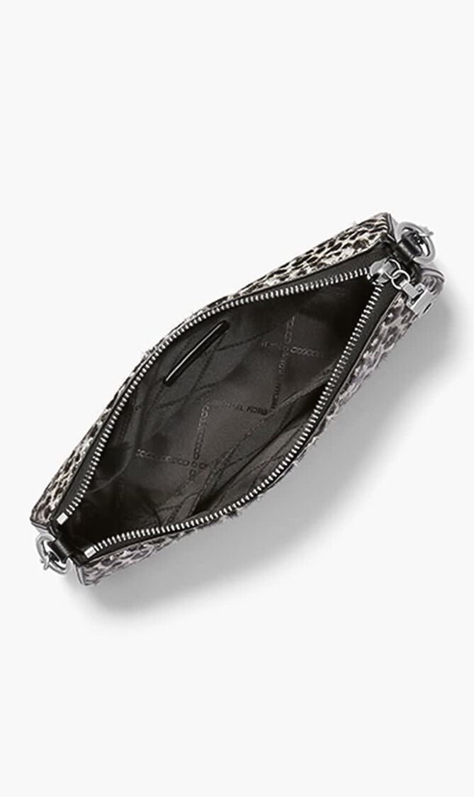 Leopard Print Chain Link Pochette