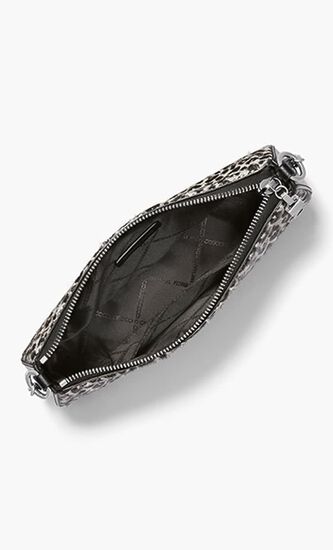 Leopard Print Chain Link Pochette