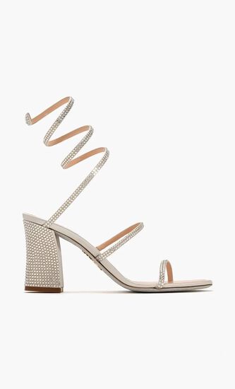 Grey Satin/C.Silver Shade Strass